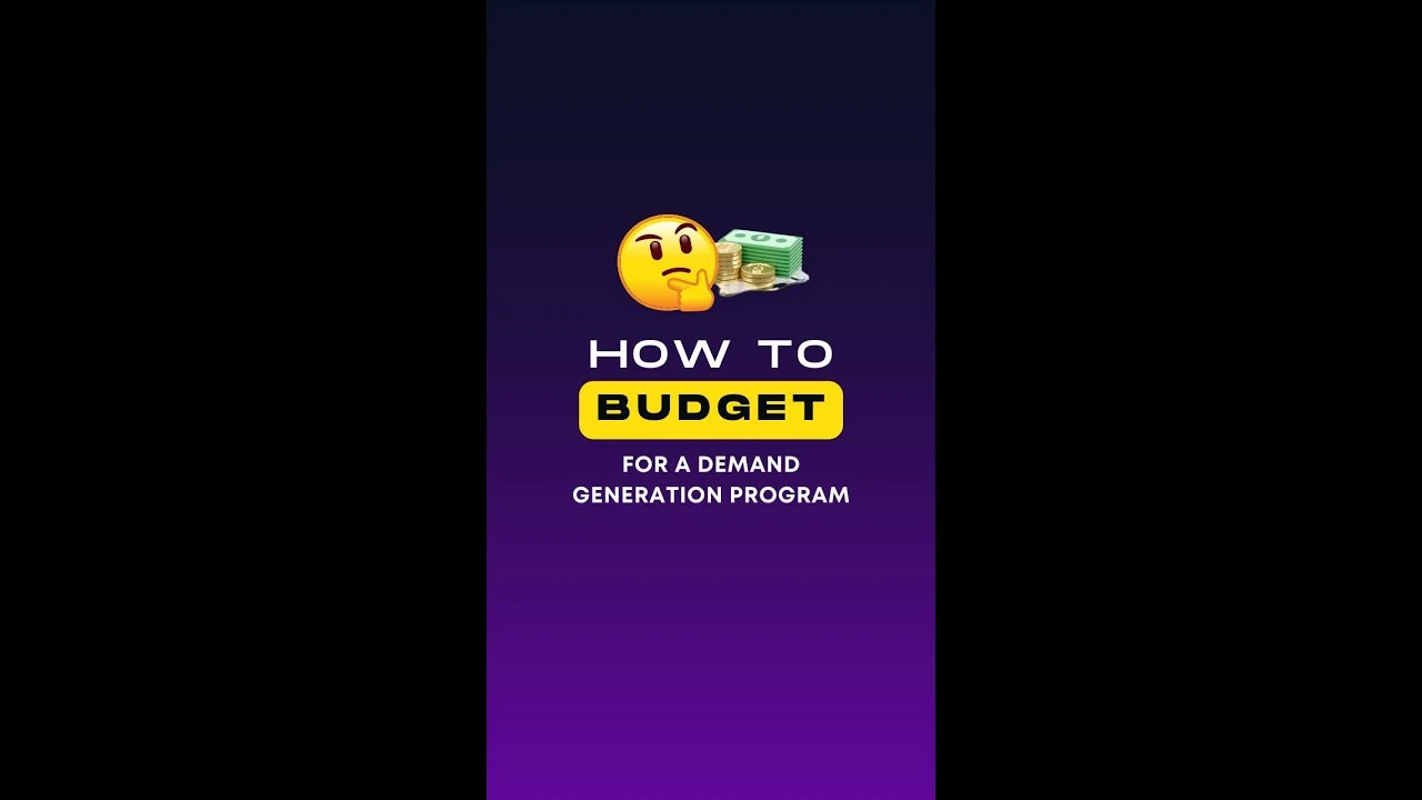 Orrett Davis explains audience size, CPM, and frequency in demand generation budgeting